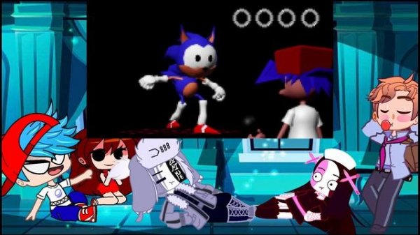 FNF react to Friday Night Funkin' VS Rewrite V2 - Sonic.EXE | Trinity (FNF Mod/Sonic/Lord X)