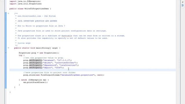 Java How to Write to properties file смотреть онлайн