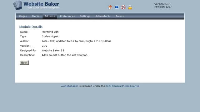 Using WebsiteBaker, part6, addons.mp4 смотреть онлайн