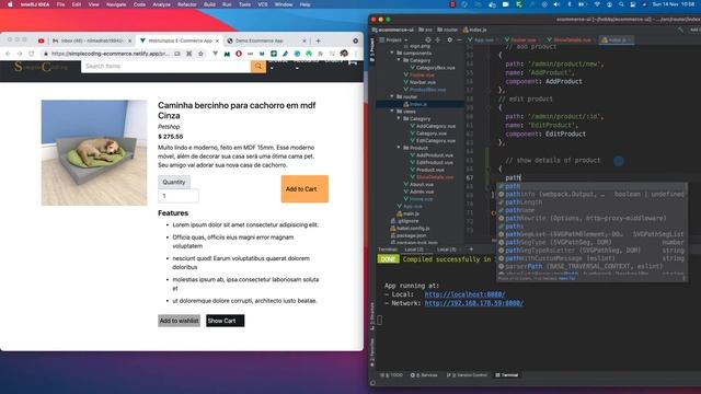 Vue.js E-Commerce App Tutorial: Home Page and Product Detail Page смотреть онлайн
