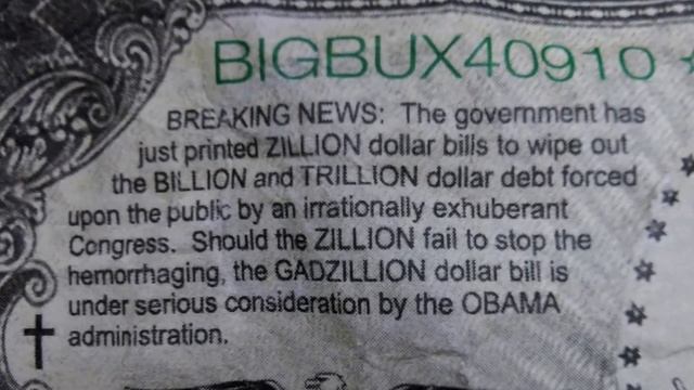 Zillion Dollar Bill : Eye-On-Stuff смотреть онлайн
