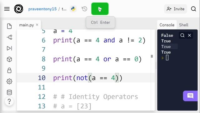 Operators in Python | Comparison, Logical, Identity & Membership | Part Two смотреть онлайн