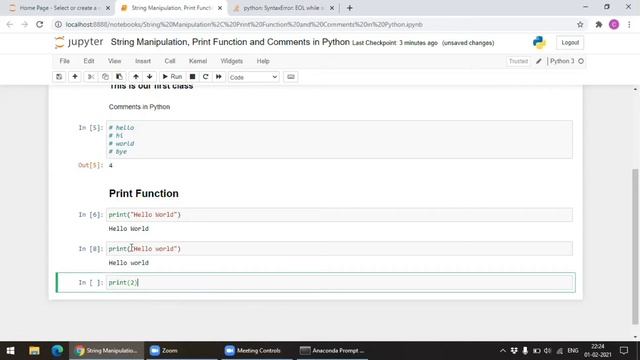 How Print Function & String manipulation in Python Works | Python with Data Science #2 смотреть онлайн