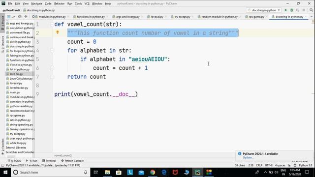Docstrings in python in Hindi || Python tutorial for absolute beginners in Hindi || #31 смотреть онлайн