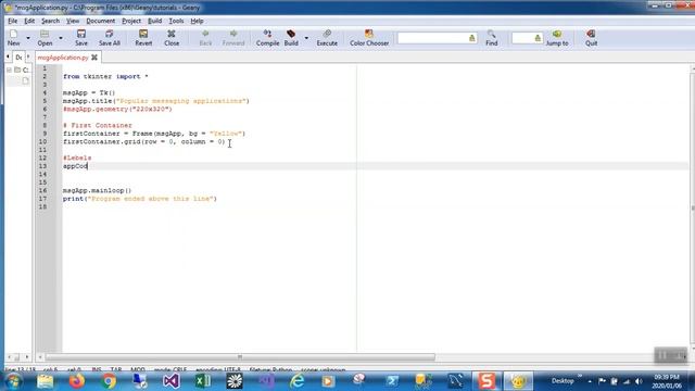 Graphical User Interface in Python 02 смотреть онлайн