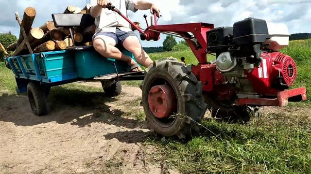 ✅Возим дрова мотоблоком мтз беларус 09H смотреть онлайн