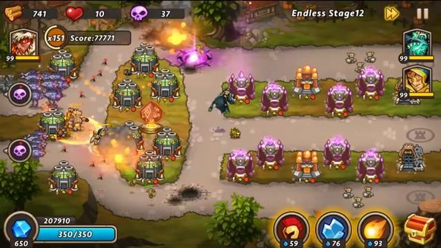 Castle defense 2 - Endless Stage 12 Best record: Wave 70 смотреть онлайн