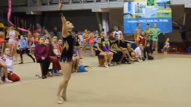 Художественная гимнастика Номер с лентой Саратов Звёздный 9 апреля 2011 года смотреть онлайн