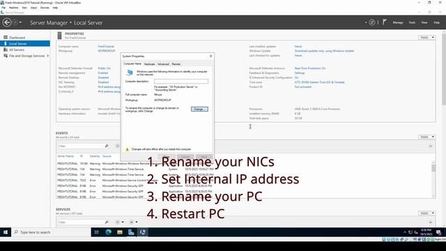 ЧАСТЬ 1 - Как установить Active Directory на OracleVM смотреть онлайн