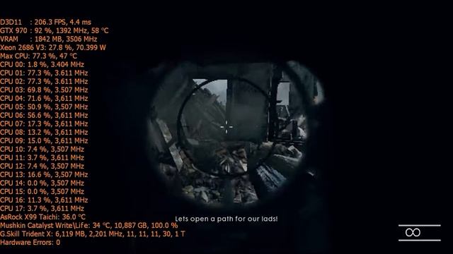 Xeon E5-2686 V3 Hacked BIOSMod overclock 18-Core@3.6Ghz BF1 Bottleneck Test and CPU Tests Cinebench смотреть онлайн