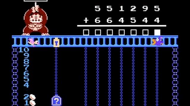 Donkey Kong Jr. Math - Nes Playthrough