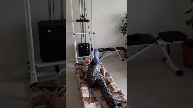 Упражнения на кинезио-тренажере. Занятие 10. Алевтина, 75 лет. В 2015 г был геморрагическим инсульт