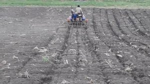 Самодельная сеялка для кукурузы на минитрактор своими руками.