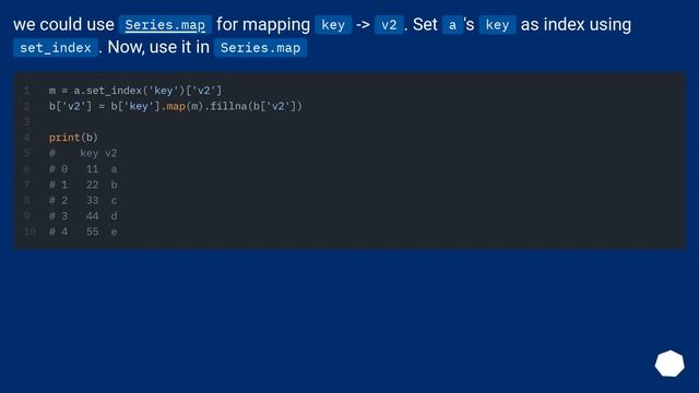 change value by key of another dataframe смотреть онлайн