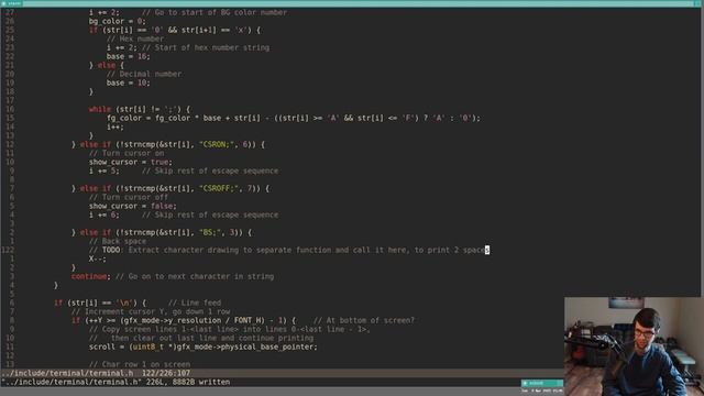Printf & Terminal Control Codes | 32 bit OS Dev (in C) смотреть онлайн