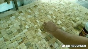 кухонный стол из торцовых спилов своими руками