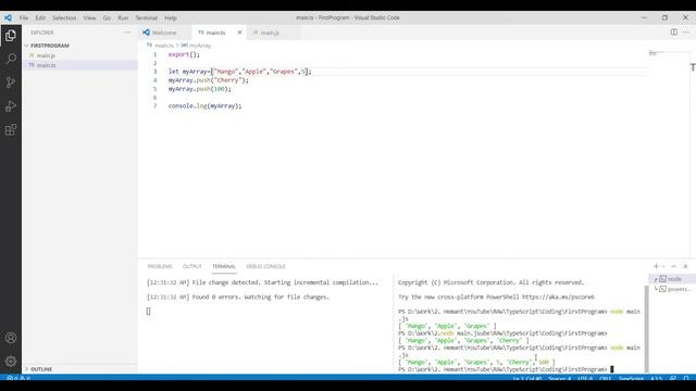 TypeScript | #6 TypeScript Array Types | Step by Step Tutorial for TypeScript смотреть онлайн