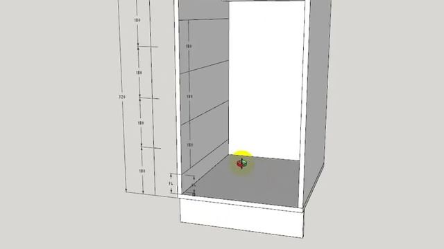 Разметка под направляющие для ящиков 1 смотреть онлайн