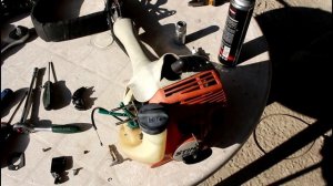 Триммер Stihl FS 55 Мотокоса Не развивает оборотов, глохнет, перебираем карбюратор