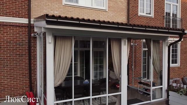 Остекление беседки лучшей финской раздвижной системой ЛюкСист смотреть онлайн