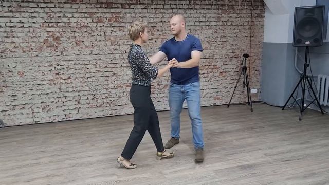Blues dance class recap (Olga&Denis) смотреть онлайн