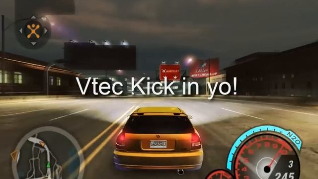 Need For Speed Underground 2 (nfsu2) Honda Civic Vtec Kick 2014 смотреть онлайн