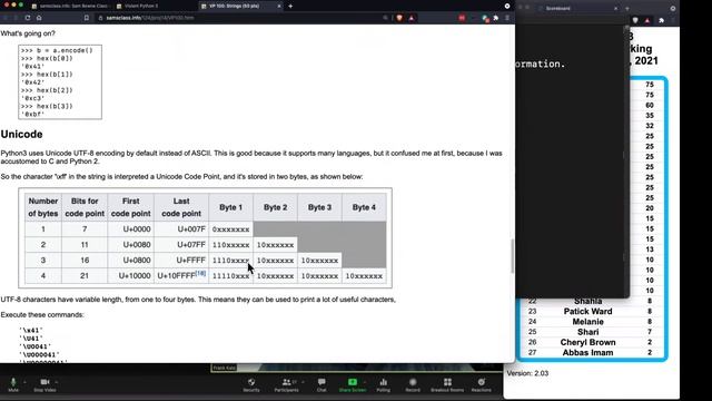 Unicode in Python смотреть онлайн