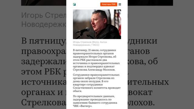 Задержан Игорь Стрелков смотреть онлайн