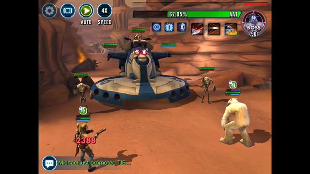 SWGOH Star Wars Galaxy of Heroes Tank Takedown Wampa Solo Cheat смотреть онлайн