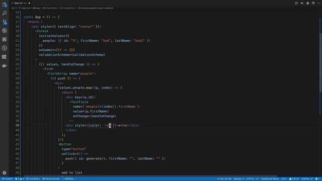 React Formik Field Array смотреть онлайн
