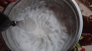 Белковый заварной крем для тортов и кексов