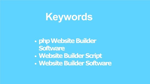 php Website Builder Software Website Builder Script смотреть онлайн