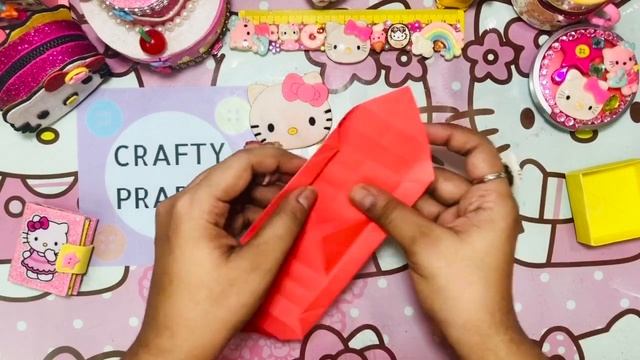 DIY Origami Hello Kitty Paper Lunch Box /Paper Hello Kitty Bento Box / Origami Tiffin Box