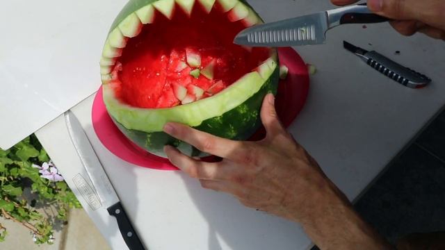 Watermelon Carving - Creative Food Ideas | Dinosaur fruit carving смотреть онлайн