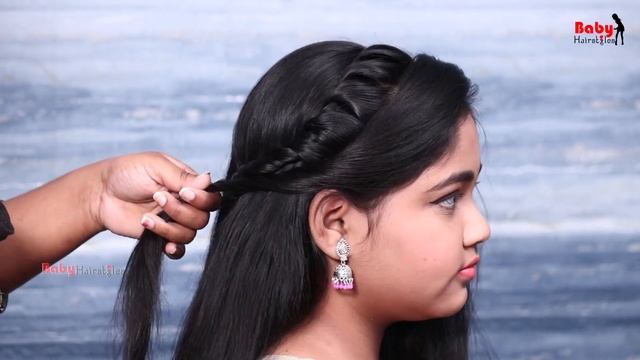 Front Side Bridal Wedding Guest Hairstyles | New Beautiful Kids Hairstyles | Hairstyle for Girls смотреть онлайн