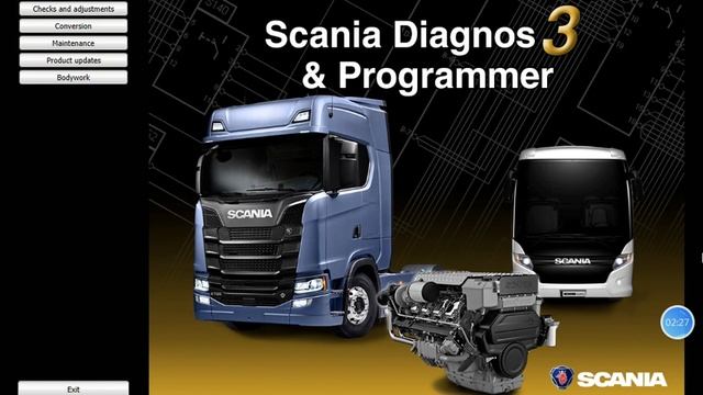 Scania VCI3 Heavy Duty Truck Scanner test video смотреть онлайн