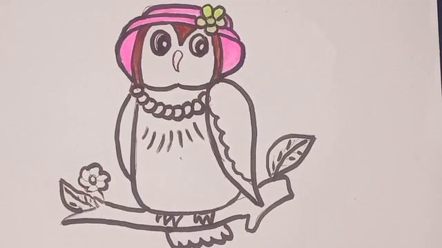 Как нарисовать Саву для детей/How to draw an owl for kids смотреть онлайн