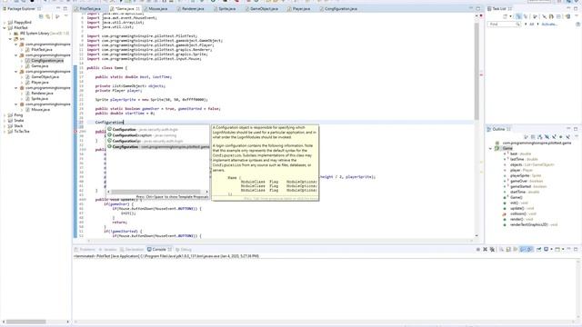 Pilot Test game in Java - part 4 смотреть онлайн