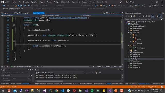 Crear cliente en C# Windows Forms .Net Core para SignalR | Aplicaciones en tiempo real смотреть онлайн