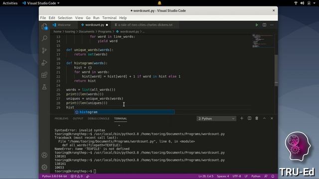 Working With Python (Ep.01): Text Analysis смотреть онлайн