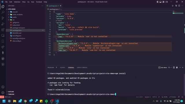 Vite with Vue 3 and TypeScript смотреть онлайн
