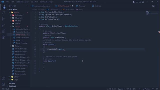 Стандартный таймер по возрастанию на Unity3D | Timer countdown Unity3D #unity #игры #countdown смотреть онлайн