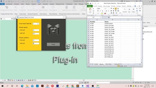 Revit Plug-in (Ironpython + Xaml): Automate the creation of Revit sheets with Excel смотреть онлайн