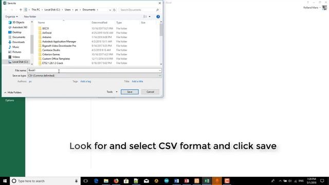 How to save your excel file in csv format смотреть онлайн