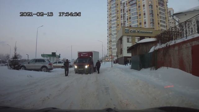 снегопад 12,02,2021. дороги жесть. Рязань