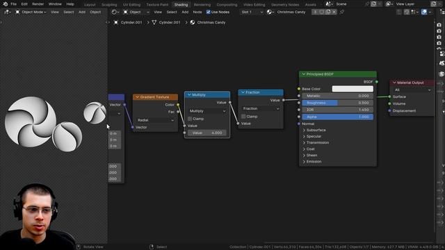 Procedural Christmas Candy Material ? (Blender Tutorial) смотреть онлайн