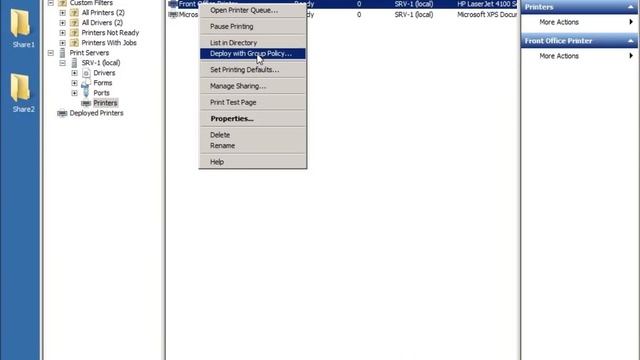 Server 2008 Lesson 11 - Print Server Role and Deploying Printers смотреть онлайн
