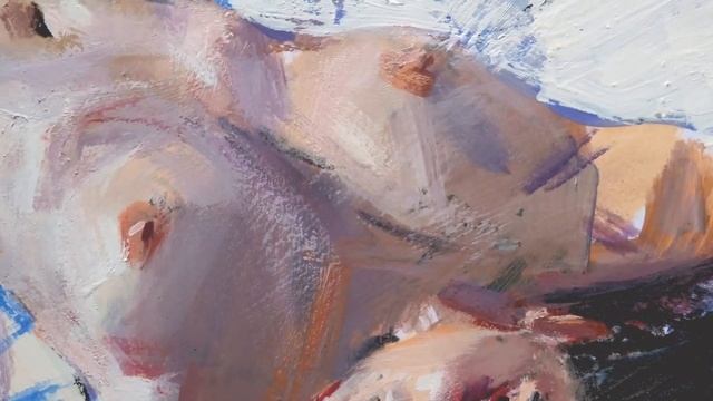 "Morning stretches", live sketch (30x42cm, marker and tempera on paper) by Evgeniy Monahov смотреть онлайн