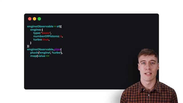 RxJS pluck() - Safely Access Object Properties in an Observable Stream смотреть онлайн