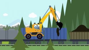 Песенки мультики для детей малышей про поезда и машинки